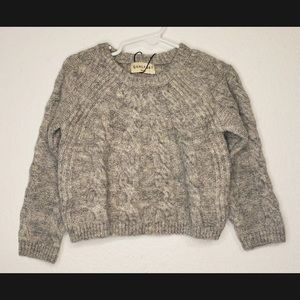 Pullover Sweater Cable Knit Crewneck Sweater